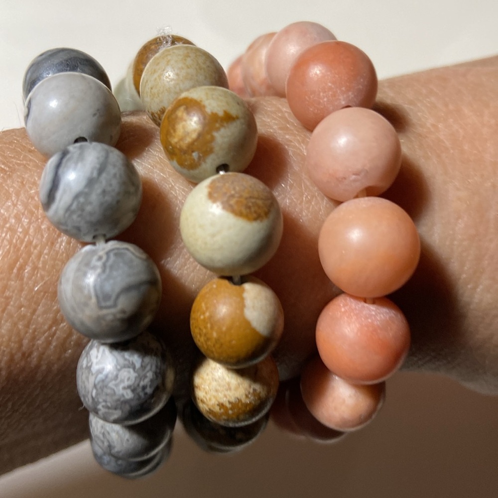 Alashan Agate Bracelets Enhanced Memory, Protecti… - image 2